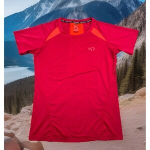 Kari Traa T-Shirt Women's M Pink Running‎ Breathable Sweat Wicking Running/Gym